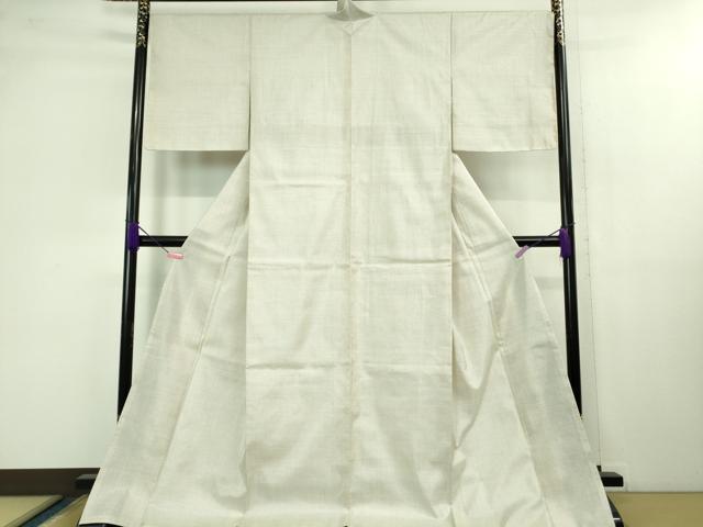 平和屋本店■極上 本場大島紬 白大島 ロング丈 一元絣 逸品 未使用 DZAB1303kh5