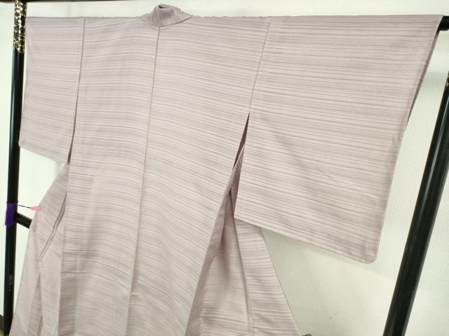 平和屋着物*極上 夏物 銀座きしや 色無地 絽紬 変わり絽 薄葡萄色 逸品 未使用 DZAB1365kh5