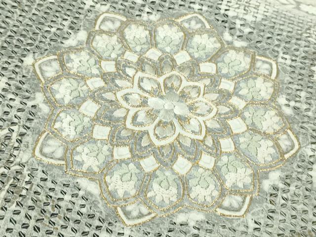 平和屋本店■極上 中国三大刺繍 スワトウ刺繍 汕頭刺繍 訪問着 正倉院更紗花文 暈し染め 金糸 まるやま扱い 逸品 DZAB1403kh5