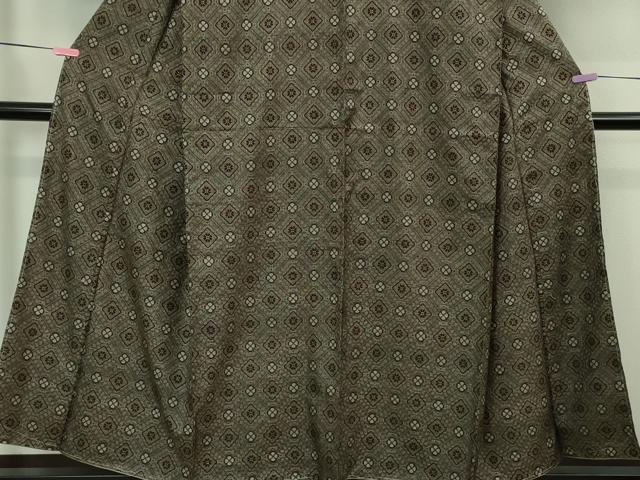 平和屋着物■希少 本場大島紬 龍郷絣 アンサンブル 羽織セット 逸品 未使用 DZAB1445kh5