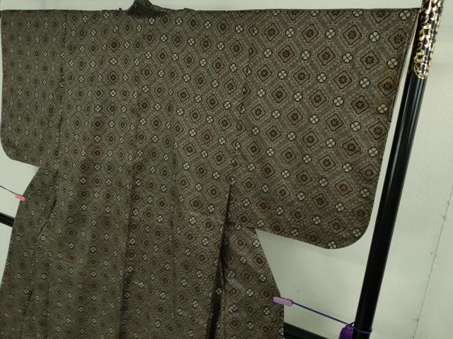 平和屋着物■希少 本場大島紬 龍郷絣 アンサンブル 羽織セット 逸品 未使用 DZAB1445kh5
