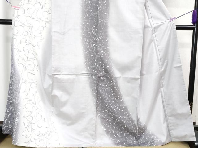 平和屋着物●極上 本場染大島紬 訪問着 花唐草文 逸品 DZAB1448kh5