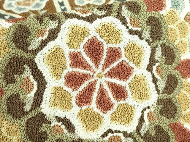 平和屋本店●最高級 中国三大刺繍 相良刺繍 総刺繍 袋帯 200万粒 総詰め 正倉院花文 逸品 DZAB1468kh5