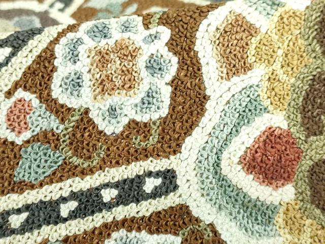 平和屋本店●最高級 中国三大刺繍 相良刺繍 総刺繍 袋帯 200万粒 総詰め 正倉院花文 逸品 DZAB1468kh5