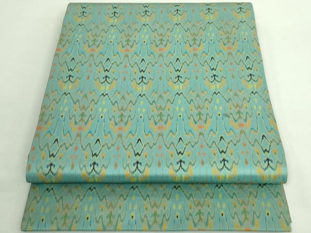 平和屋着物●極上 龍村美術織物 九寸開き名古屋帯 獅噛太子 逸品 DZAB1507kh5