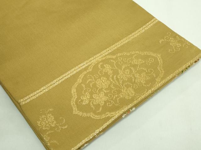 平和屋本店■最高級 龍村平蔵製 太鼓柄 本袋帯 巣中繍花文 金糸 逸品 DZAB1527kh5