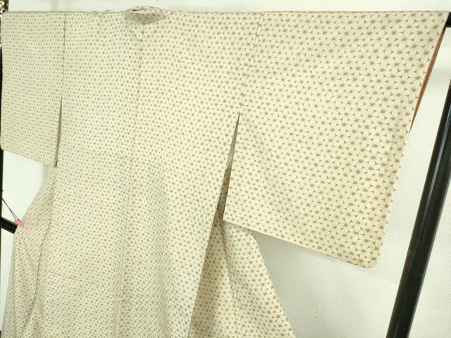平和屋本店■極上 染織の名門 しょうざん 生紬 花繋ぎ 反端付き 逸品 DZAB1556kh5