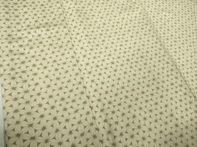 平和屋本店■極上 染織の名門 しょうざん 生紬 花繋ぎ 反端付き 逸品 DZAB1556kh5