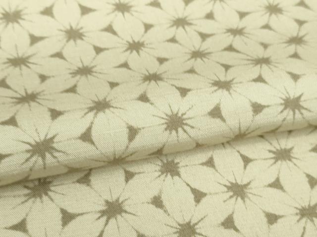 平和屋本店■極上 染織の名門 しょうざん 生紬 花繋ぎ 反端付き 逸品 DZAB1556kh5