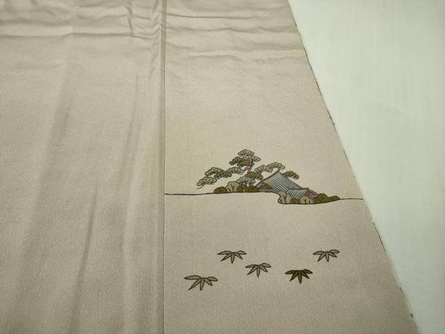 平和屋本店■極上 中国三大刺繍 スワトウ刺繍 汕頭刺繍 訪問着 平安人物風景 暈し染め 金糸 さが美扱い 逸品 DZAB1594kh5