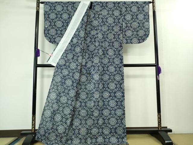 平和屋着物∴極上 夏物 浴衣 綿絽 蜀江花文 逸品 DZAB1602kh5