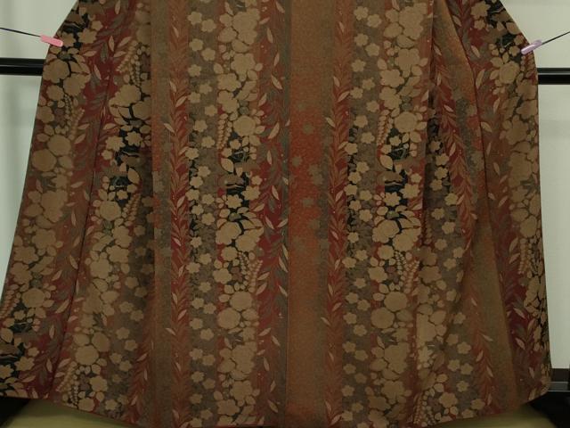 平和屋着物●極上 洗える最高級着物 <英>はなぶさ謹製 小紋 辻が花 鶴 逸品 DZAB1604kh5