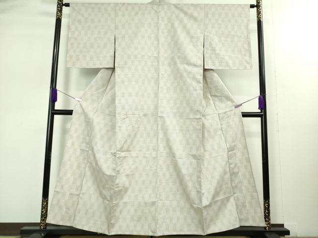 平和屋着物▽極上 紅絣 紬 単衣 渡源織物謹製 反端付き 逸品 未使用 DZAB1669kh5