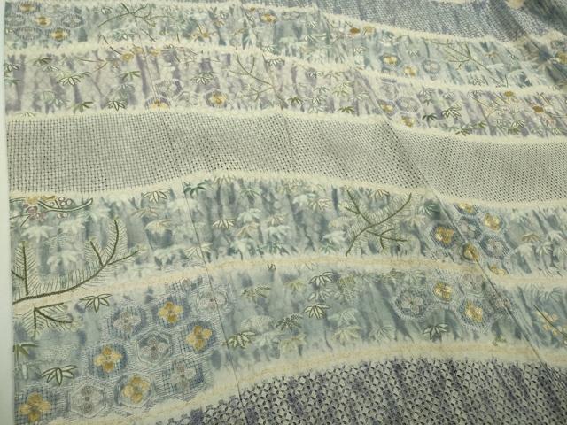 平和屋本店■極上 中国三大刺繍 スワトウ刺繍 汕頭刺繍 相良刺繍 総刺繍 松竹梅 さが美扱い 逸品 DZAB1677kh5
