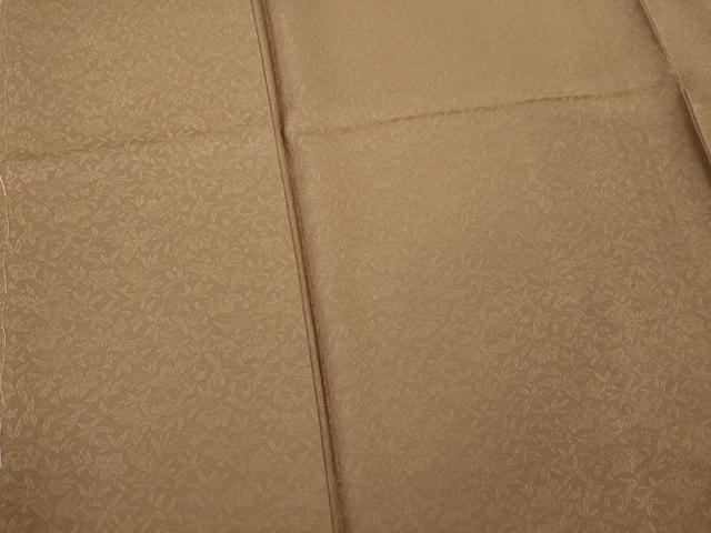 平和屋着物●極上 紋屋井関 御寮織 お召 色無地 桐竹鳳凰文地紋 丁子茶色 逸品 未使用 DZAB1710kh6