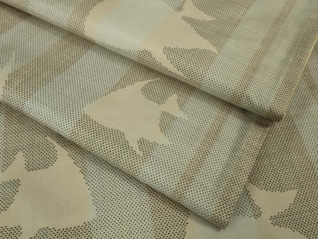 平和屋本店■極上 本場大島紬 白大島 7マルキ エンゼルフィッシュ 逸品 DZAB1728kh5