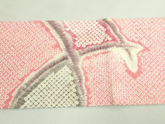 平和屋着物●極上 名門 藤娘きぬたや・総絞り 九寸名古屋帯 舞蝶文 逸品 DZAB1758kh6