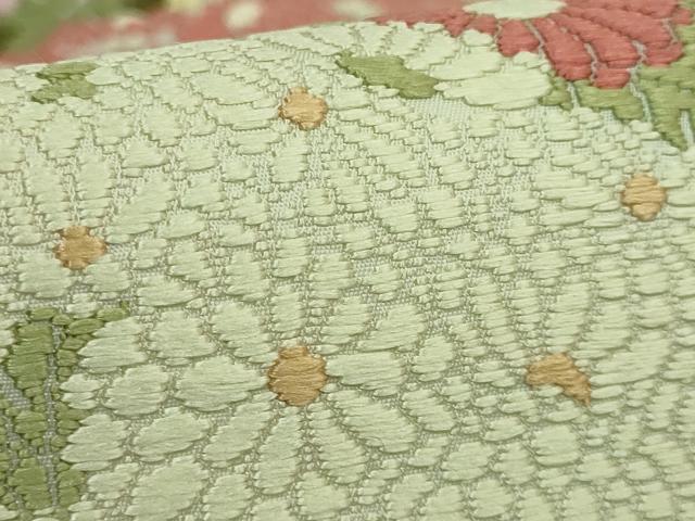 平和屋着物●極上 皇室・伊勢神宮御用 御御帯 山口美術織物 山口弘躬 六通柄袋帯 唐織 菊御苑文 逸品 DZAB1763kh6