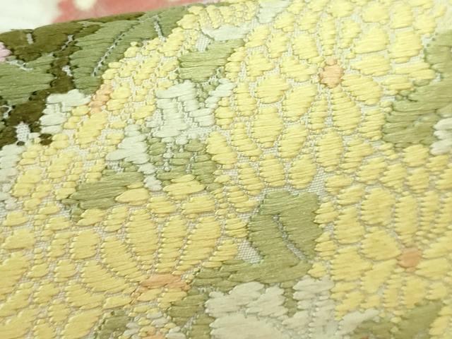 平和屋着物●極上 皇室・伊勢神宮御用 御御帯 山口美術織物 山口弘躬 六通柄袋帯 唐織 菊御苑文 逸品 DZAB1763kh6