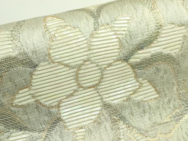 平和屋着物●極上 ワンタッチつけ帯 水晶箔 螺鈿箔 花唐草 金糸 やまと誂製 逸品 DZAB1768kh6