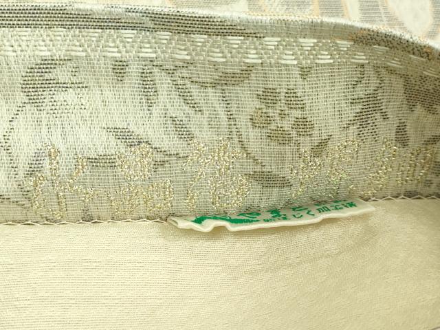 平和屋着物●極上 ワンタッチつけ帯 水晶箔 螺鈿箔 花唐草 金糸 やまと誂製 逸品 DZAB1768kh6