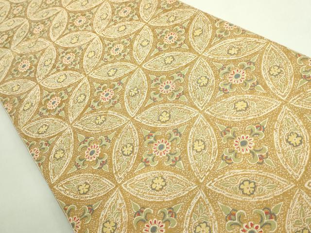 平和屋本店●最高級 人間国宝 北村武資 煌彩錦 六通柄袋帯 七宝花紋 金糸 逸品 DZAB1798kh6