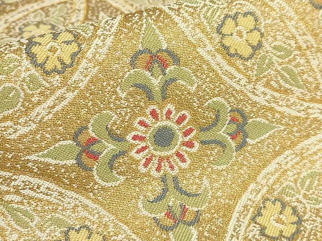 平和屋本店●最高級 人間国宝 北村武資 煌彩錦 六通柄袋帯 七宝花紋 金糸 逸品 DZAB1798kh6