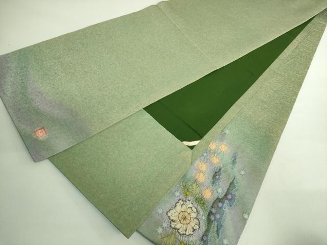 平和屋本店●極上 久保田一竹 幻の辻が花 太鼓柄袋帯 金通し地 逸品 DZAB1811kh6