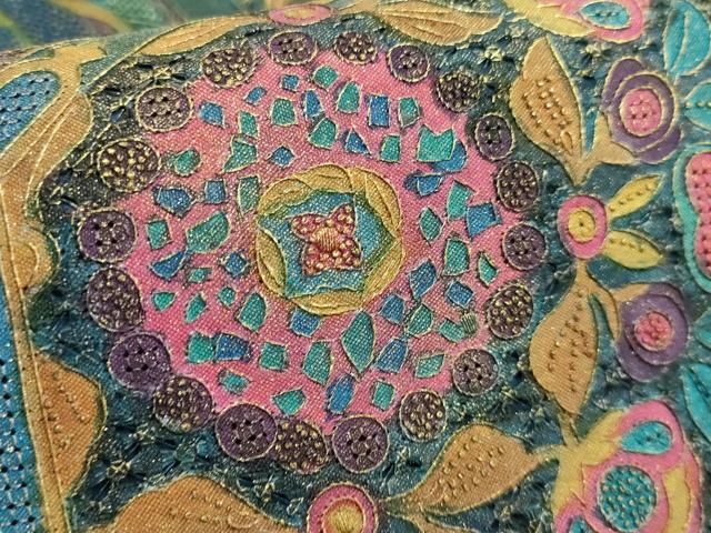 平和屋本店●極上 中国三大刺繍 スワトウ相良刺繍 総刺繍 袋帯 蜀江鳥獣花文 金糸 逸品 DZAB1813kh6
