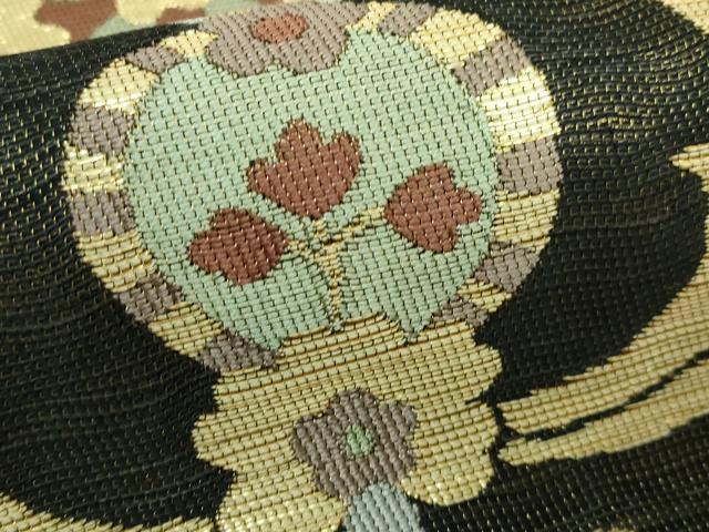 平和屋着物●極上 六通柄袋帯 鷹匠 波期花鳥更紗 金糸 逸品 DZAB1848kh6