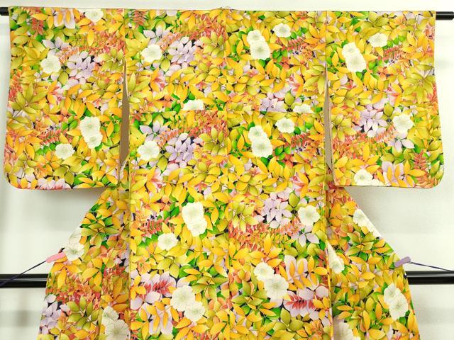 平和屋本店∵極上 女の子 十三参り 子供 祝着 草花文 鬼しぼ縮緬 逸品 DZAB1860kh6