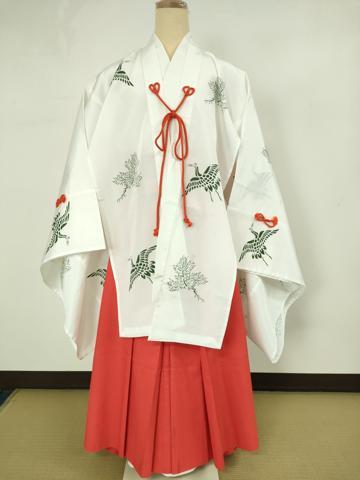 平和屋本店□極上 女性 巫女装束 白衣 緋袴セット 法衣 寺院 仏具 神職