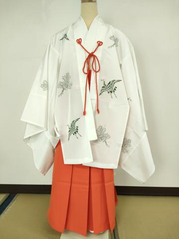 平安衣装十二単・白衣・緋袴 平和屋本店□極上 女性 巫女装束 白衣 緋袴セット 法衣 寺院 仏具 神職