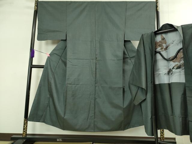 平和屋着物●極上　男性　本場大島紬　アンサンブル　120亀甲　総詰め　羽裏・鷹　逸品　DZAB1874kh6 平和屋着物○極上 男性 本場大島紬 アンサンブル 120亀甲 総詰め 羽裏