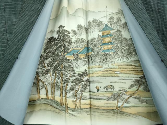 平和屋着物■極上 男性 本場大島紬 アンサンブル 長羽織 100亀甲 総詰め 逸品 DZAB1879kh6