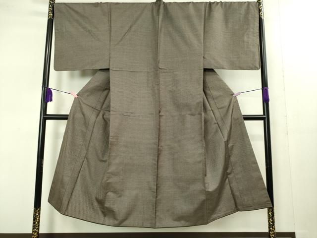 平和屋着物●極上 男性 本場大島紬 アンサンブル キングサイズ 120亀甲 総詰め 羽裏・七福神 逸品 DZAB1881kh6