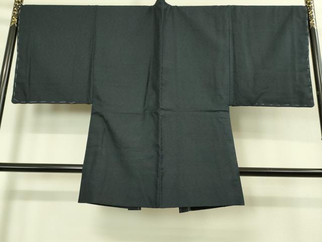 平和屋着物●極上 男性 お召 アンサンブル キングサイズ 100亀甲 羽裏・龍 逸品 未使用 DZAB1882kh6