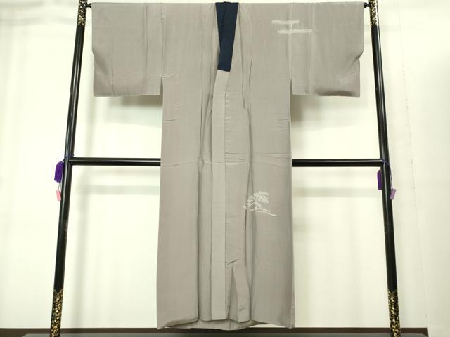平和屋着物■極上 男性 本場大島紬 アンサンブル 長襦袢(袷)・長羽織セット 逸品 DZAB1894kh6