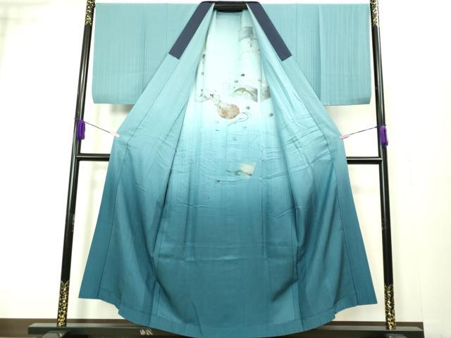 平和屋着物■極上 男性 本場大島紬 アンサンブル 長襦袢(無双仕立て)・長羽織セット 100亀甲 総詰め 羽裏・虎 逸品 DZAB1900kh6