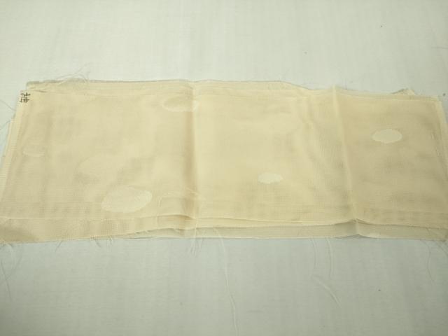 平和屋着物▽極上 銀座 志ま亀 道行コート スリーシーズン 春夏秋 塵除け 紗 霞文 薄卵色地 金彩 たとう紙・反端付 逸品 未使用DZAB1911kh6