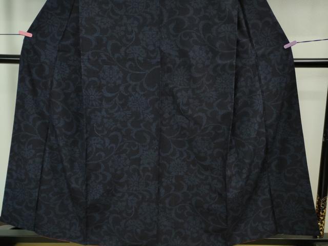 平和屋着物●極上 本場結城玉紬 結織苑 80亀甲 花唐草文 証紙付き 逸品 DZAB1938kh6