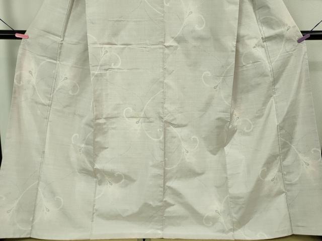 平和屋着物●極上 本場大島紬 白大島 7マルキ 唐草文 逸品 DZAB1940kh6