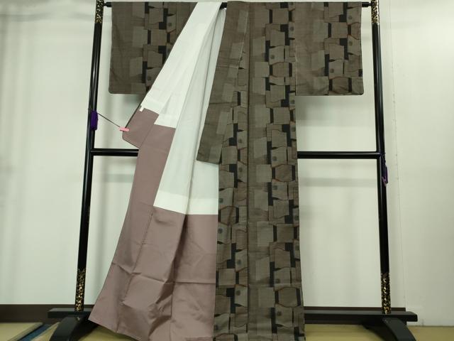 平和屋着物●極上 本場大島紬 7マルキ 古代染色純泥染 栄サチ作 鈴 逸品 未使用 DZAB1942kh6