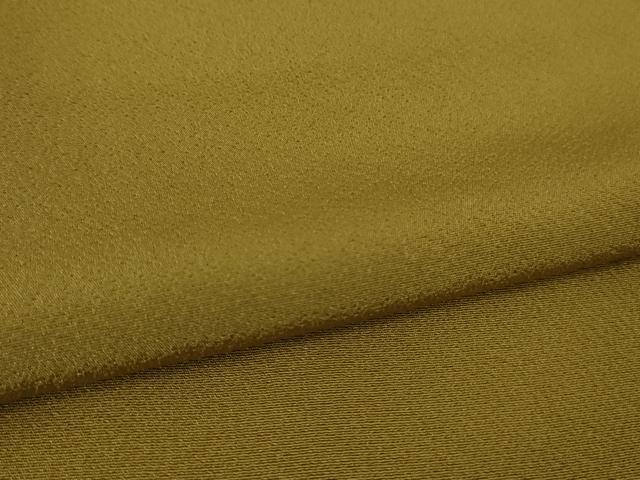 平和屋着物●極上 色無地 芥子色 逸品 未使用 DZAB1954kh6