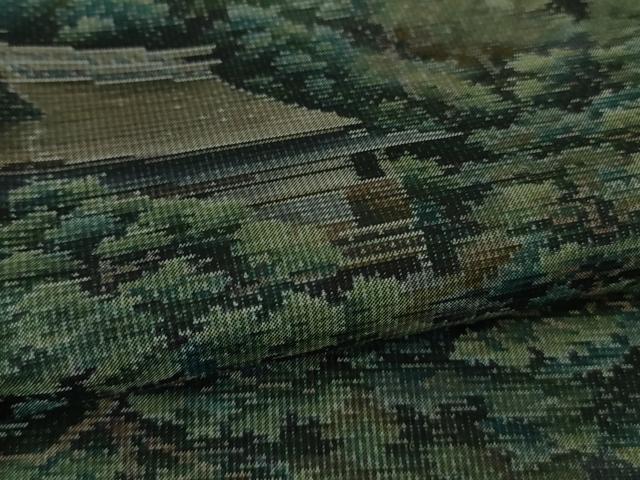平和屋着物●極上 本場大島紬 総絣 風景樹林文 逸品 DZAB1964kh6