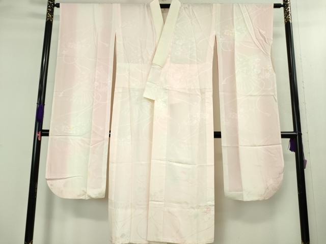 平和屋本店●極上 銀座世きね 振袖・長襦袢(無双仕立て)セット 駒刺繍 舞蝶橘花文 金彩 逸品 DZAB1988kh6