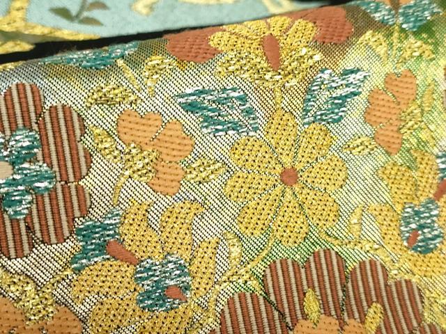 平和屋着物●極上 西陣 川島織物 六通柄 本袋帯 正倉院人物花文 黒地 金銀糸 逸品 DZAB2006kh6