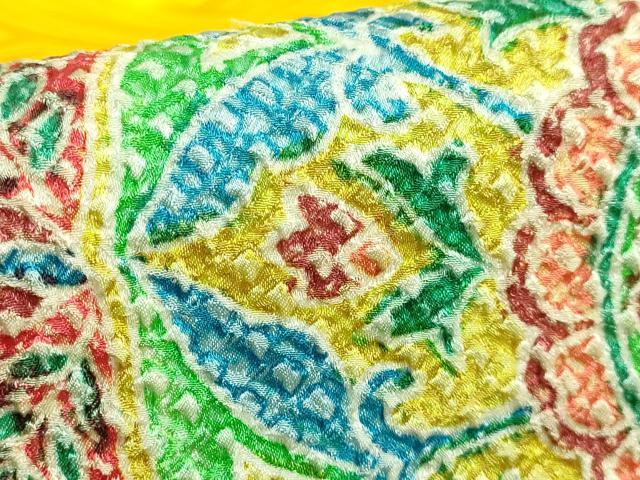 平和屋着物●極上 名門 藤娘きぬたや・総絞り 九寸名古屋帯 正倉院花文 逸品 DZAB2021kh6