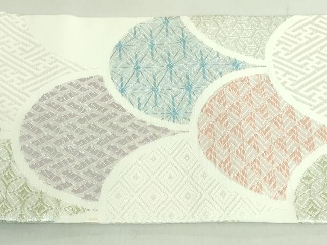 平和屋着物*極上 夏物 つけ帯 唐織 青海波 逸品 DZAB2029kh6