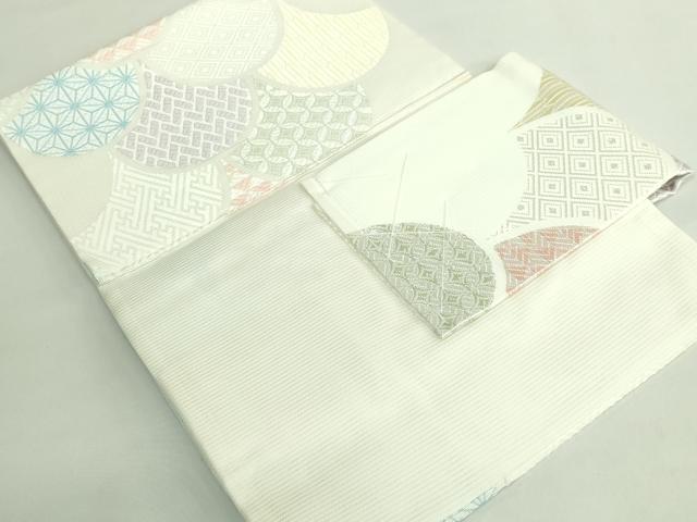 平和屋着物*極上 夏物 つけ帯 唐織 青海波 逸品 DZAB2029kh6